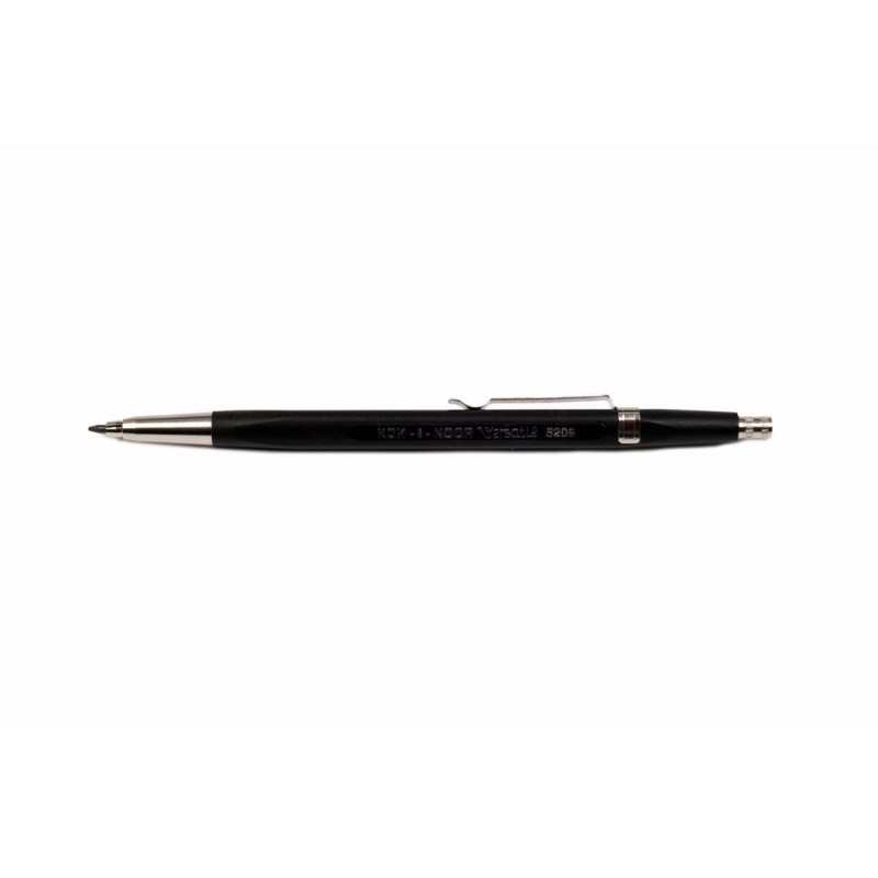 Creion mecanic 2 mm plastic, ascuțitoare 3 petale, l 142 mm, negru, Koh-I-Noor