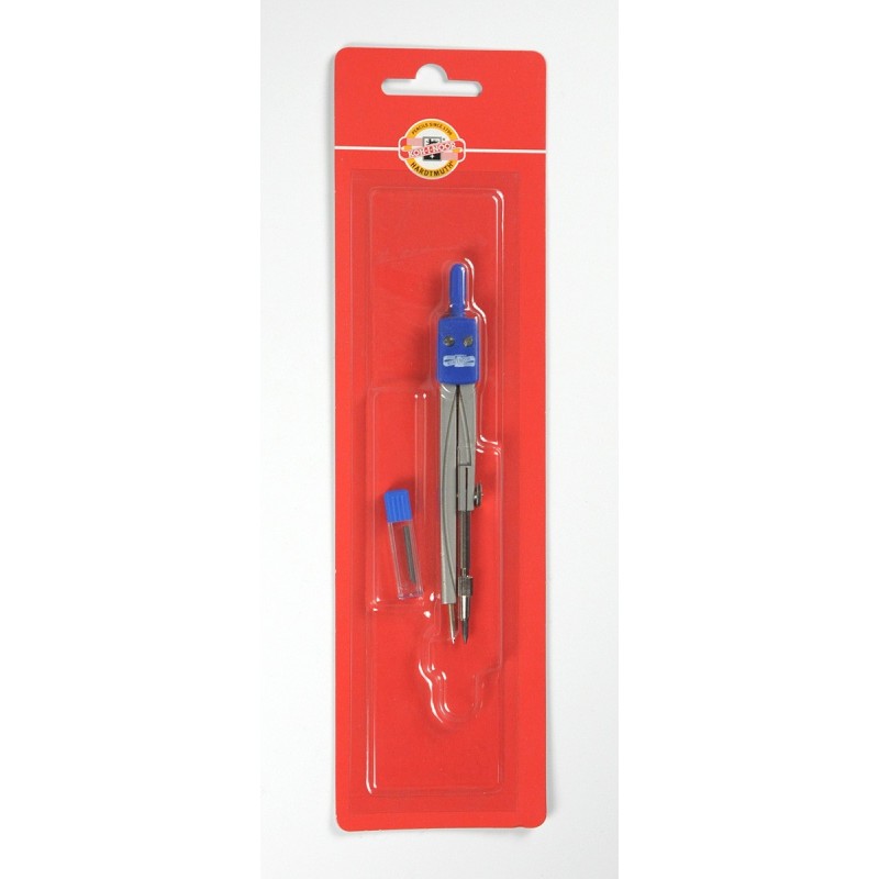 Compas metal colorat și rezervă creion, Koh-I-Noor