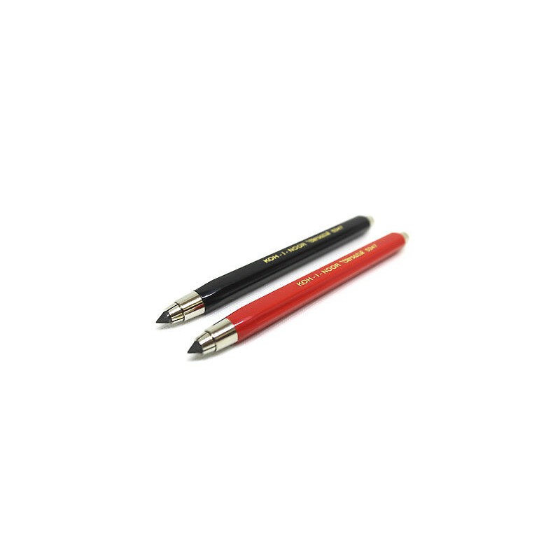 Creion mecanic 5,6 mm, din plastic, l 140 mm, roșu, Versatil, Koh-I-Noor