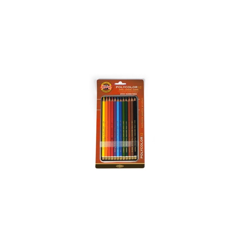 Seturi creioane colorate Polycolor în cutie metalică sau blister, Koh-I-Noor
