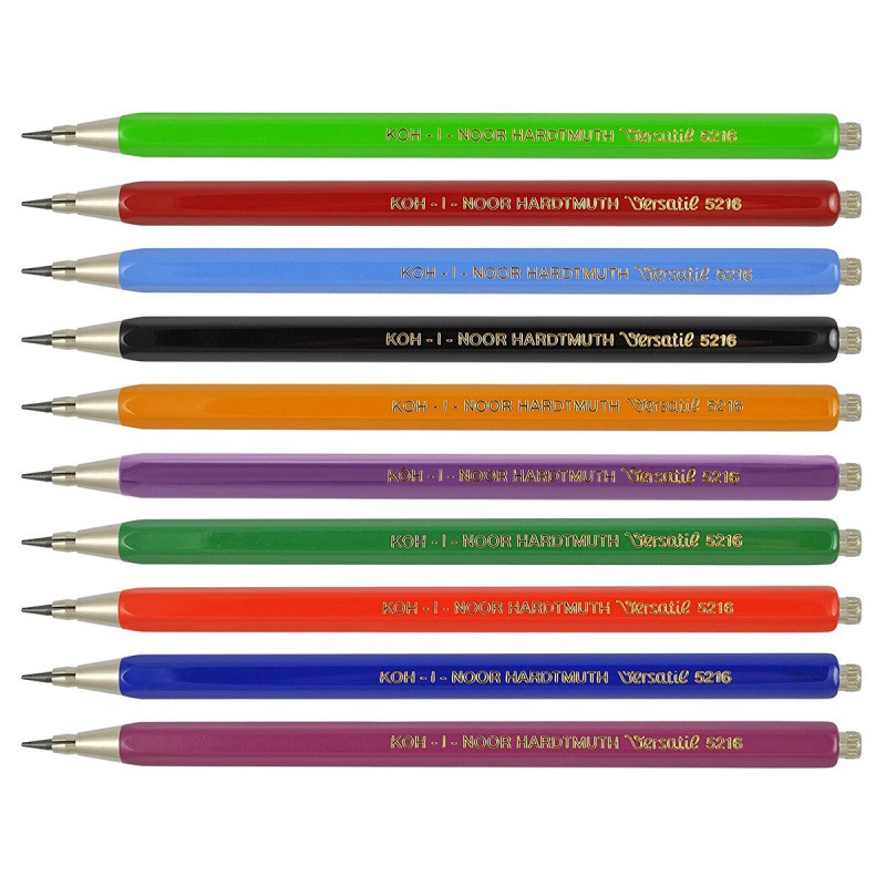 Creion mecanic 2 mm metal, ascuțitoare 3 petale, l 142 mm, Koh-I-Noor