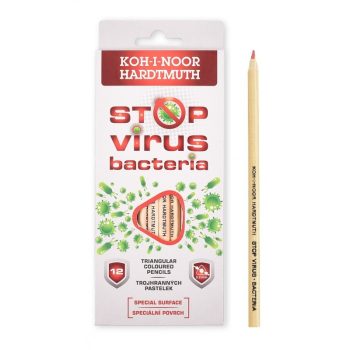 Set 12 creioane color Stop bacteria, Koh-I-Noor