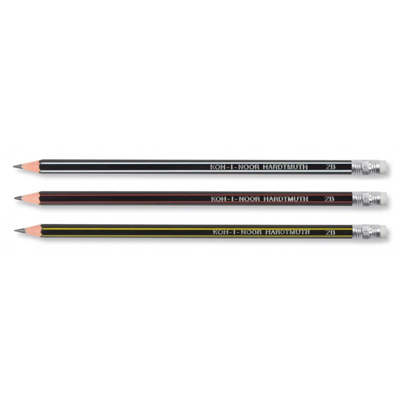 Creion grafit cu guma Kin extraflexibil HB, Koh-I-Noor