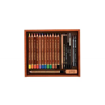 Set artă Trio Aquarell 21 piese, Koh-I-Noor