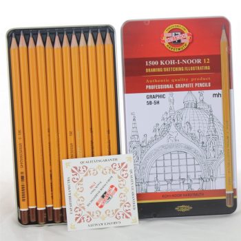 Set creioane grafit 24 buc/cutie metalică, Koh-I-Noor
