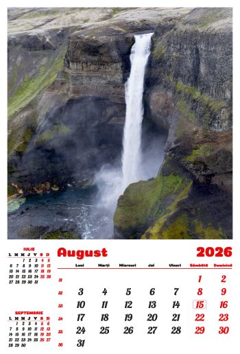 Calendar de perete 2026, Cascade, Darcom