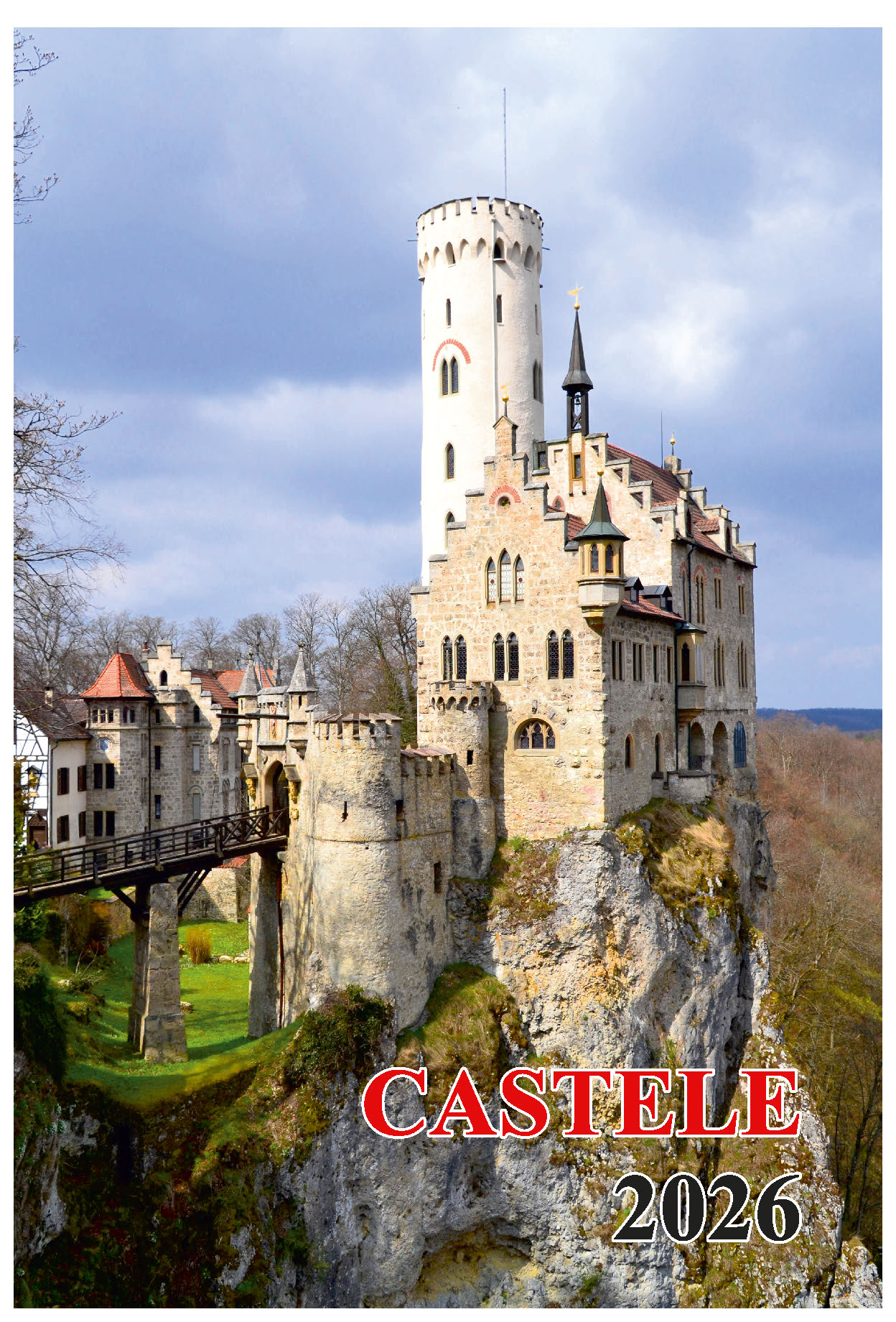 Calendar de perete 2026, Castele, Darcom