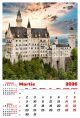 Calendar de perete 2026, Castele, Darcom