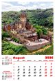 Calendar de perete 2026, Castele, Darcom