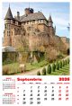 Calendar de perete 2026, Castele, Darcom