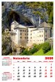 Calendar de perete 2026, Castele, Darcom