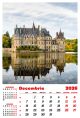 Calendar de perete 2026, Castele, Darcom