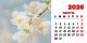 Calendar de birou 2026, Flori, Darcom