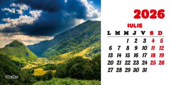 Calendar de birou 2026, Gorjul inedit, Darcom