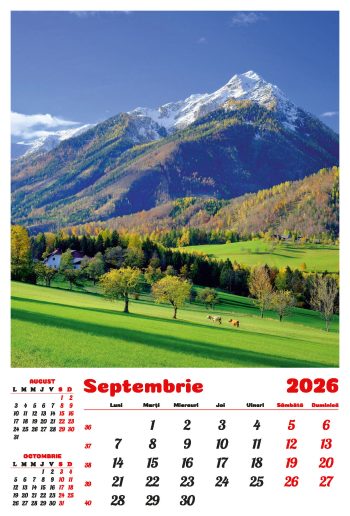 Calendar de perete 2026, Peisaje, Darcom