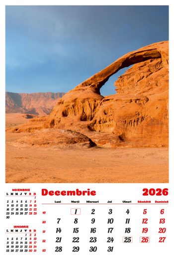 Calendar de perete 2026, Peisaje, Darcom