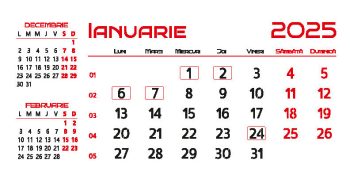 Calendar de birou 2025, Buchete, Darcom