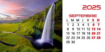 Calendar de birou 2025, Cascade, Darcom