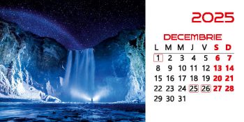 Calendar de birou 2025, Cascade, Darcom