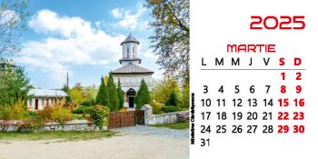 Calendar de birou 2025, Mănăstiri din Gorj, Darcom