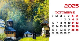 Calendar de birou 2025, Mănăstiri din Gorj, Darcom