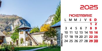 Calendar de birou 2025, Mănăstiri din Gorj, Darcom