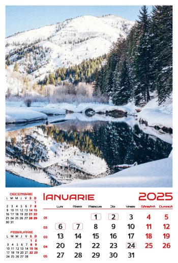 Calendar de perete 2025, Anotimpuri, Darcom