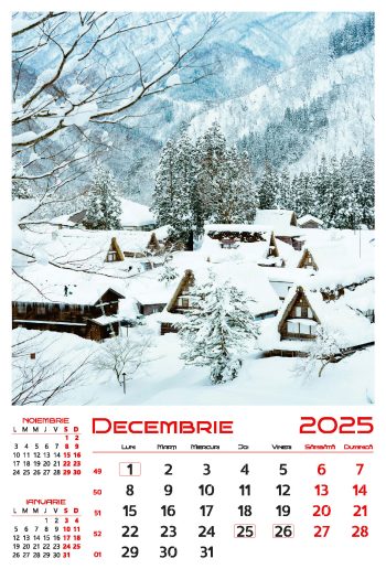 Calendar de perete 2025, Anotimpuri, Darcom