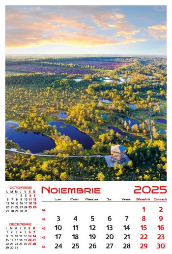 Calendar de perete 2025, Peisaje, Darcom