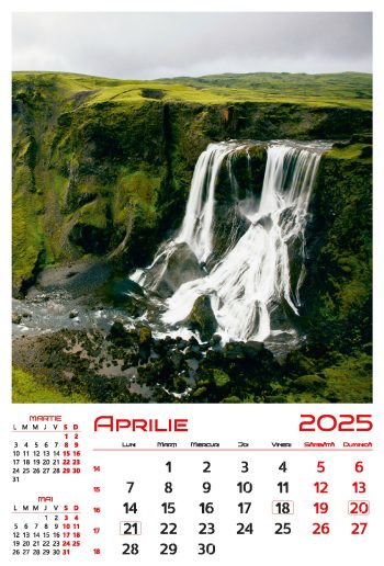 Calendar de perete 2025, Cascade, Darcom