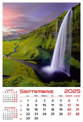 Calendar de perete 2025, Cascade, Darcom