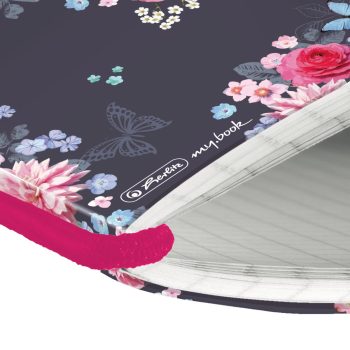 Caiet My.Book flex A6, 40 file, dictando, Ladylike Flowers, Herlitz