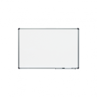 Whiteboard magnetic cu suprafața lăcuită, rama din aluminiu anodizat, dimensiune 90×60 cm, Rocada