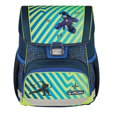 Ghiozdan neechipat Loop, motiv Funky ninja, Herlitz