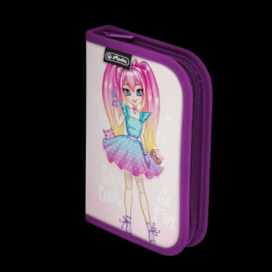 Penar neechipat cu două clape, dimensiune 13,5×19,5×3 cm, Fun princess, Herlitz