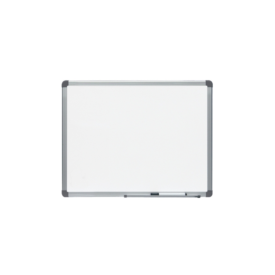 Whiteboard magnetic cu suprafața lăcuită, rama din aluminiu anodizat, dimensiune 60×45 cm, Rocada