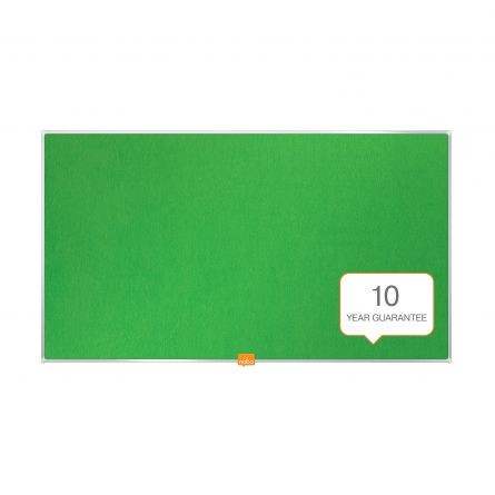 Panou textil Widescreen 32″(721×411 mm) ramă aluminiu, verde, Nobo