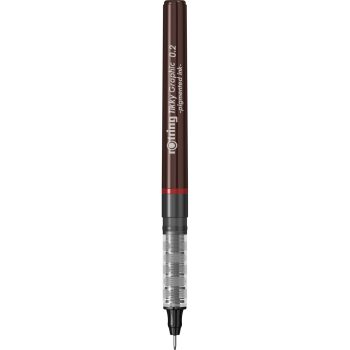 Liner calibrat cu tuș Rotring Tikky Graphic 0.2 mm Black, Rotring