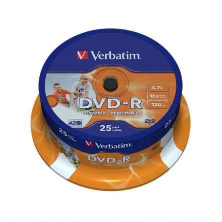 DVD-R 25/set, Verbatim, 4.7GB 16X 43522