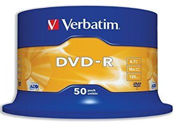 DVD-R 50/set, Verbatim, 4.7GB, 16X 43548