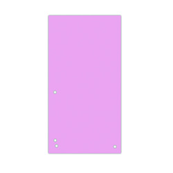 Separatoare carton pentru biblioraft, 190 g/mp, 105 x 235mm, 100/set, Donau Duo, roz pal