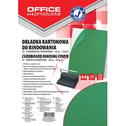 Copertă carton imitație piele 250g/mp, A4, 100/top Office Products, verde