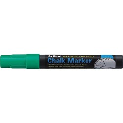 Marker cu cretă Artline, pentru table de scris, vârf 4 mm, verde
