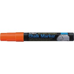Marker cu cretă Artline, pentru table de scris, vârf 4 mm, portocaliu