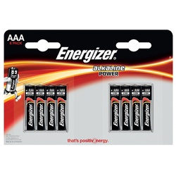 Baterii alkaline AAA, 8 buc/set, Energizer
