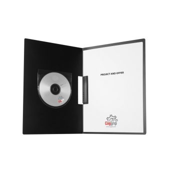 Buzunar autoadeziv cu clapă pentru CD/DVD, 126 x 126mm, 6/set, Probeco