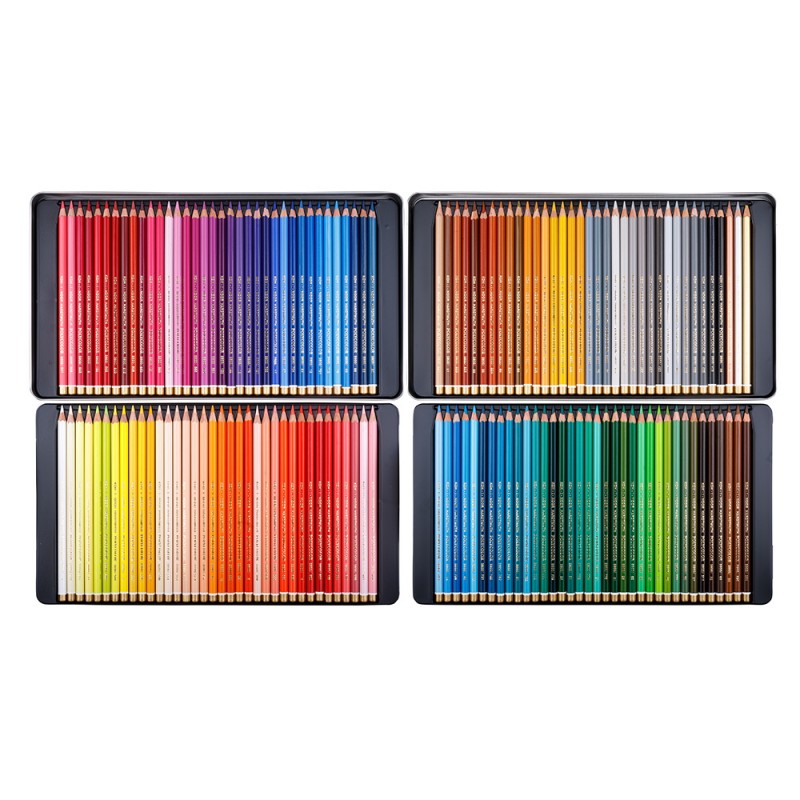 Set 144 creioane colorate Polycolor, cutie metal, Koh-I-Noor