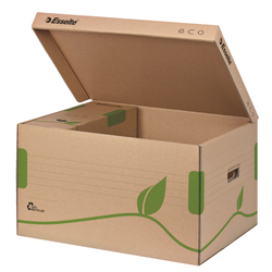 Container arhivare și transport, deschidere superioară, carton, 100% reciclat, FSC, natur, Eco, Esselte