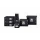 Cutie depozitare Leitz WOW Click & Store, carton laminat, pliabilă, cu capac, 14x13x35 cm, negru