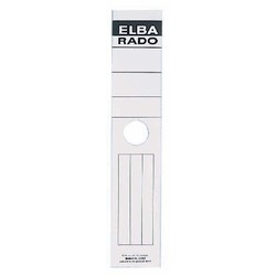Etichete albe autoadezive pentru biblioraft suspendabil 59 x 290 mm, 10 buc./set, Elba